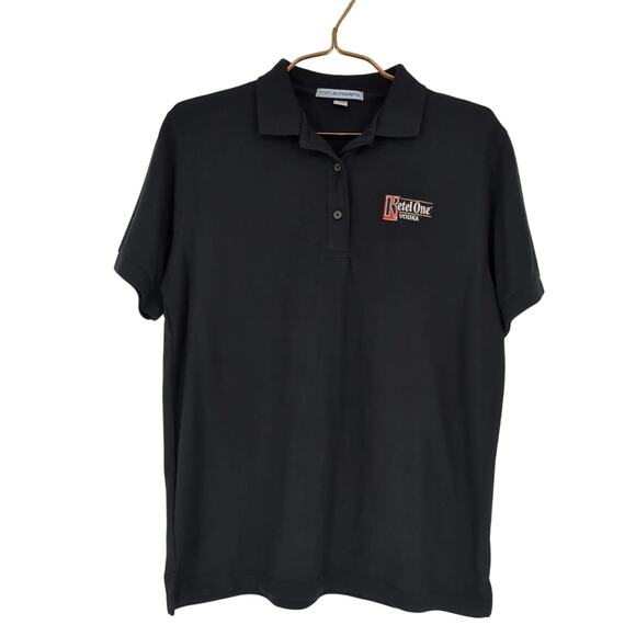 Ketel One Vodka Embroidered Women's Black Golf Shirt/Tee/Polo Top - Size M - EUC - Picture 1 of 9